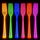 Heavy Duty Neon Plastic Forks | Case of 1440